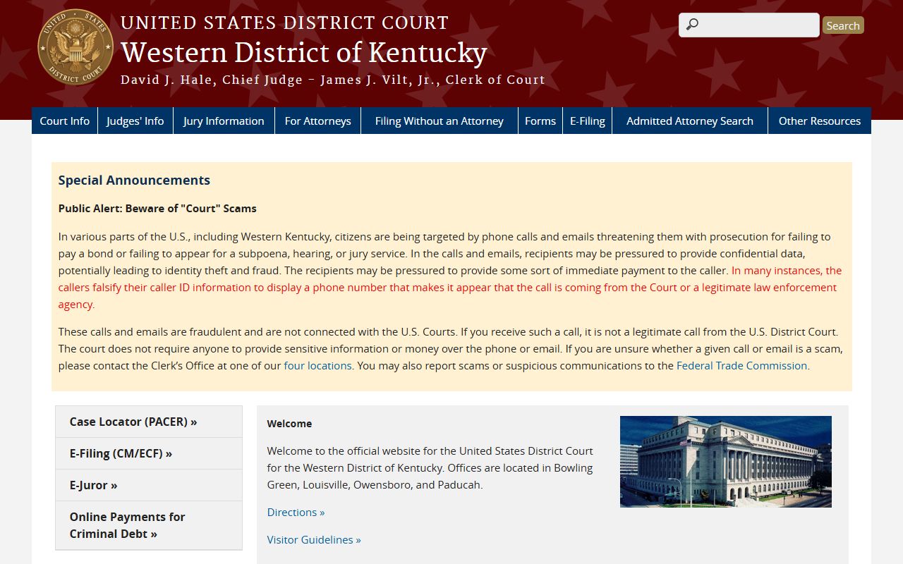 Livingston County Circuit/District Court Clerk court records source page