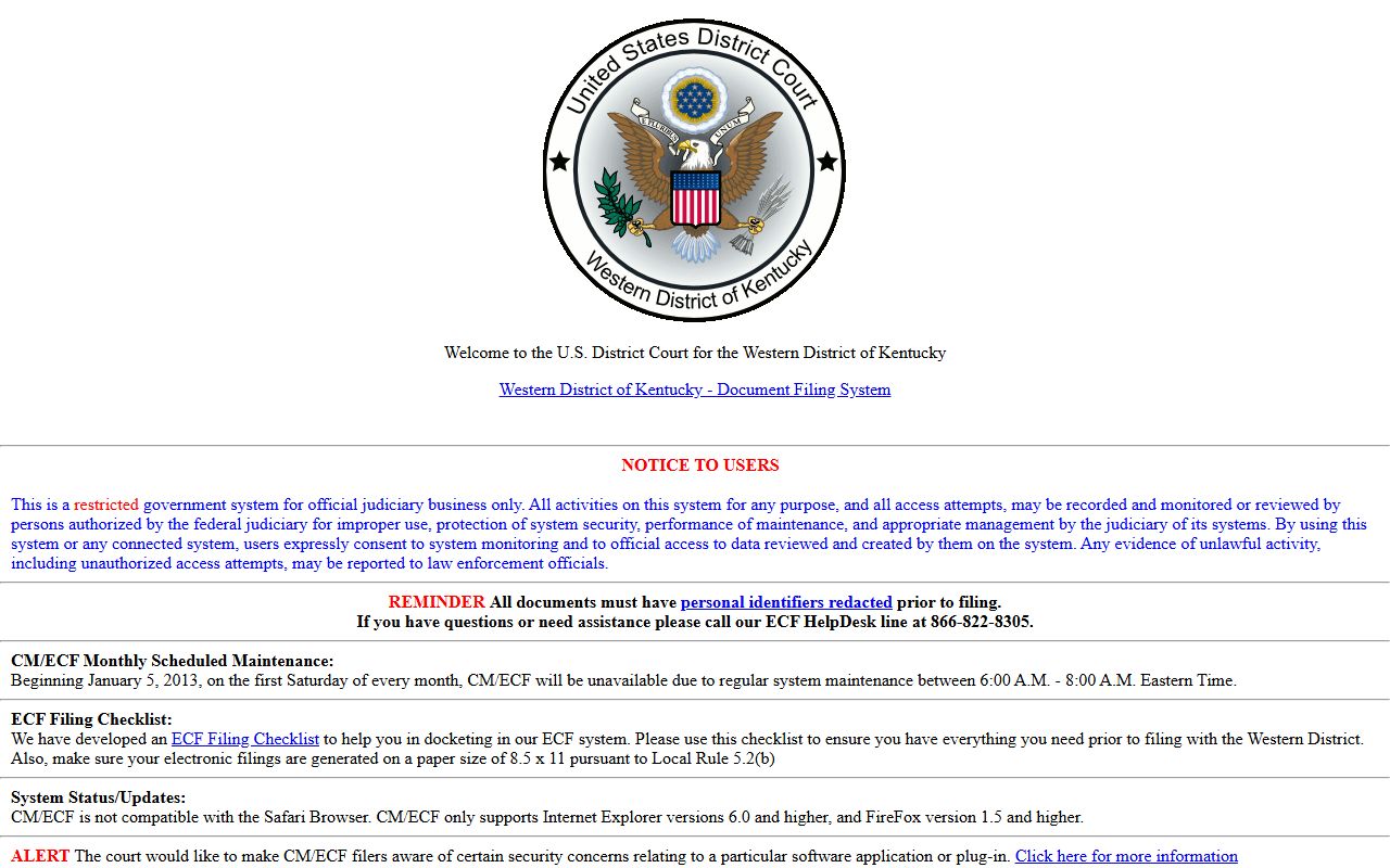 Livingston County clerk records federal CM ECF source