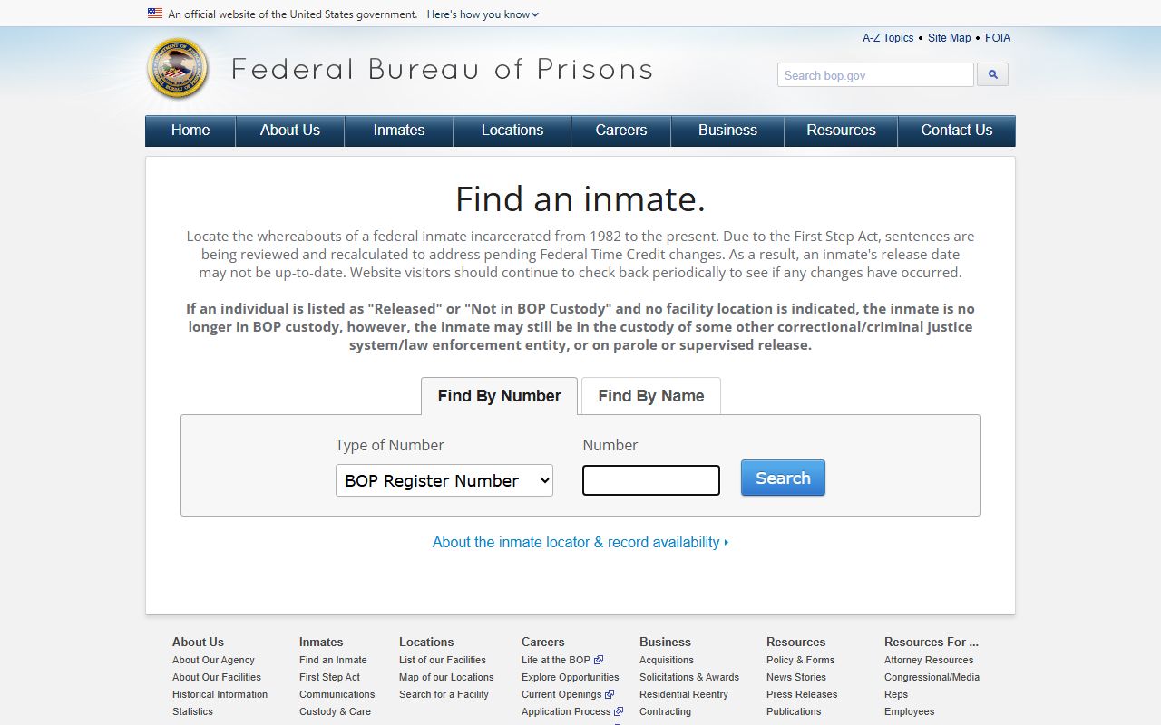 Livingston County Circuit Court federal inmate locator distinction