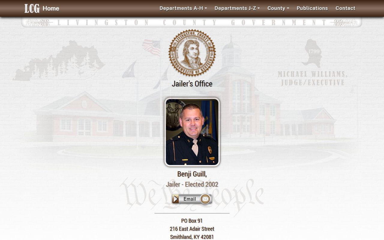Livingston County court records Jailer closed jail and McCracken housing page