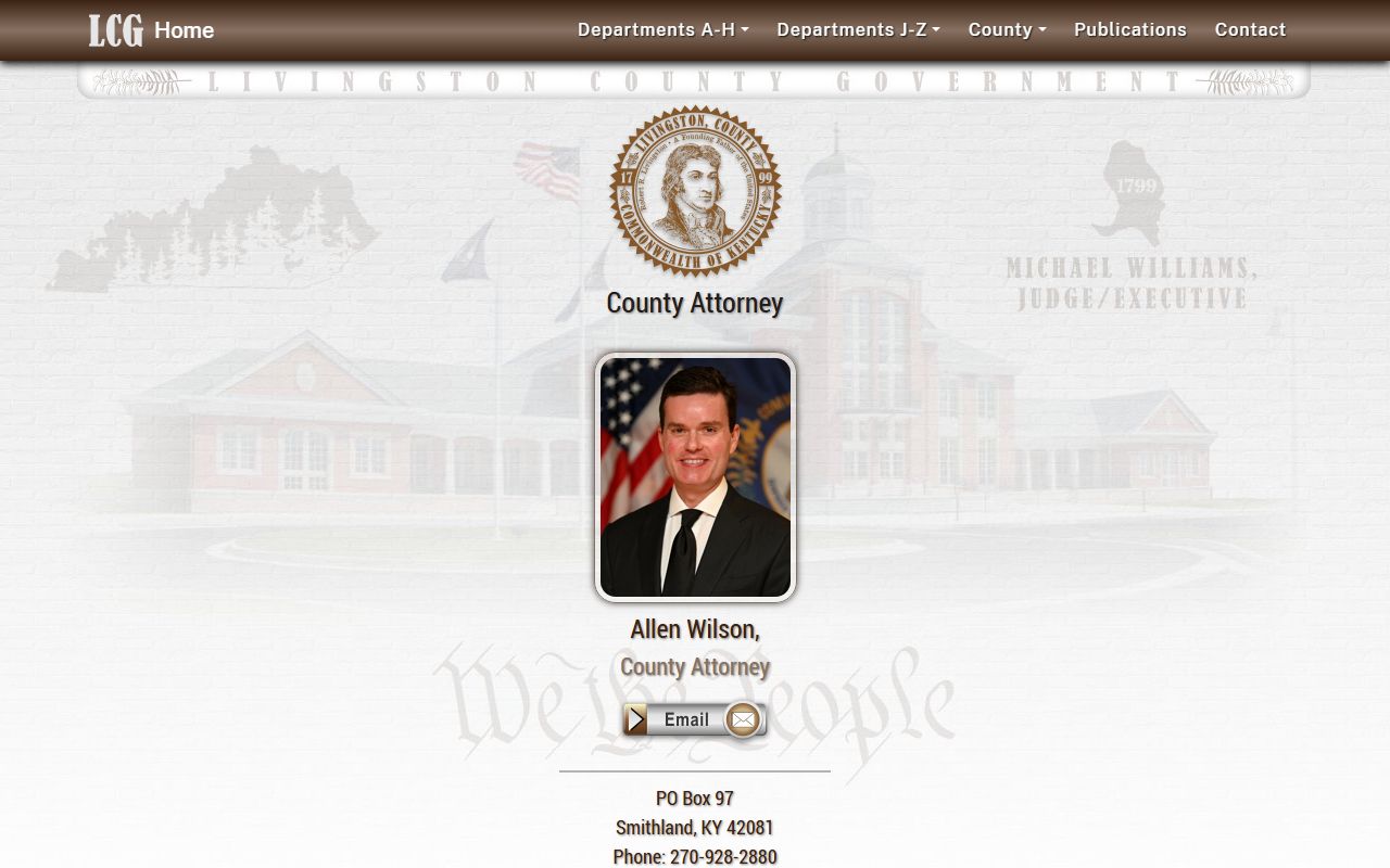 Livingston County court records County Attorney page