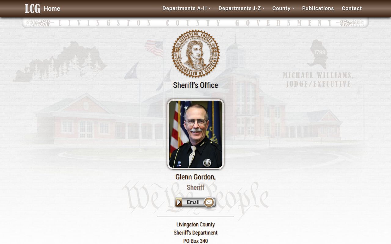 Livingston County court records Sheriff office page
